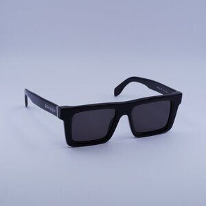 Palm Angels PERI109 NAPA 1007 Sunglasses Black Square Frame, Grey Lenses